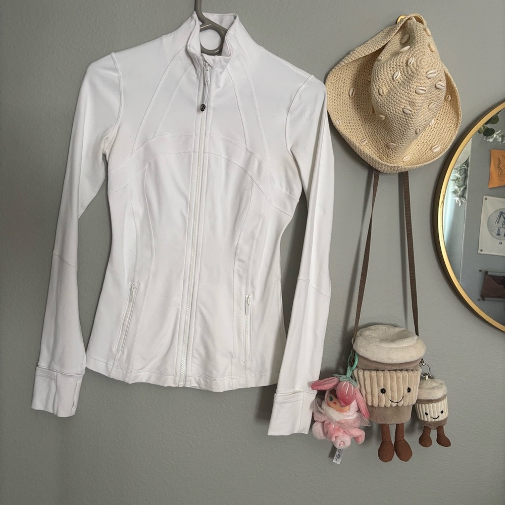 lululemon athletica White Zip-Up Jacket
